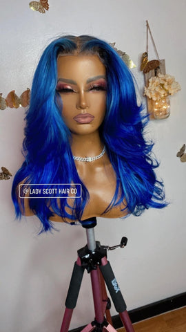 5x5 hd lace closure wig blu dream